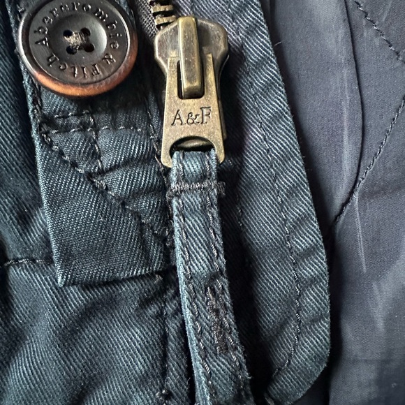 Y2K Abercrombie & Fitch Men’s Military Plaid Lined Jacket, Size Small - Picture 3 of 7